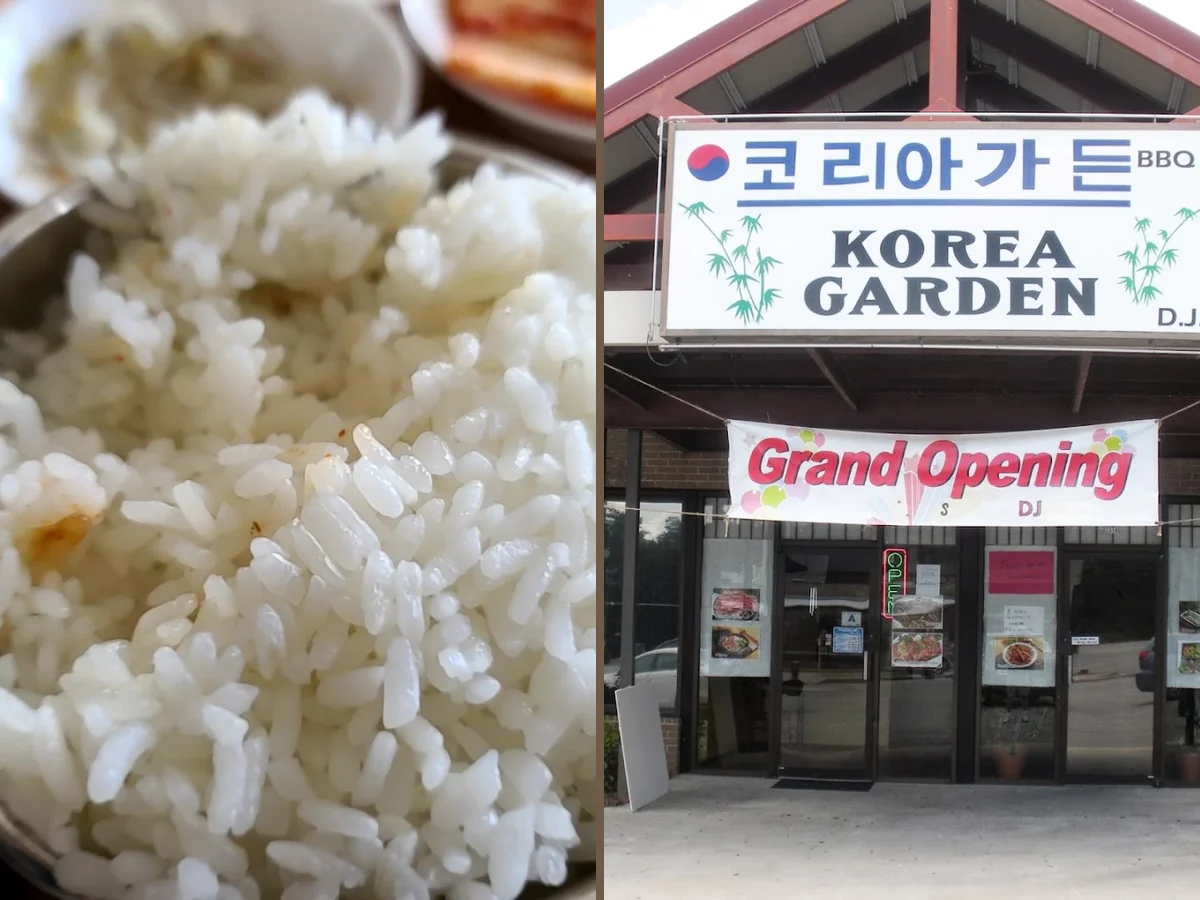 Casual dining room for traditional Korean meals.