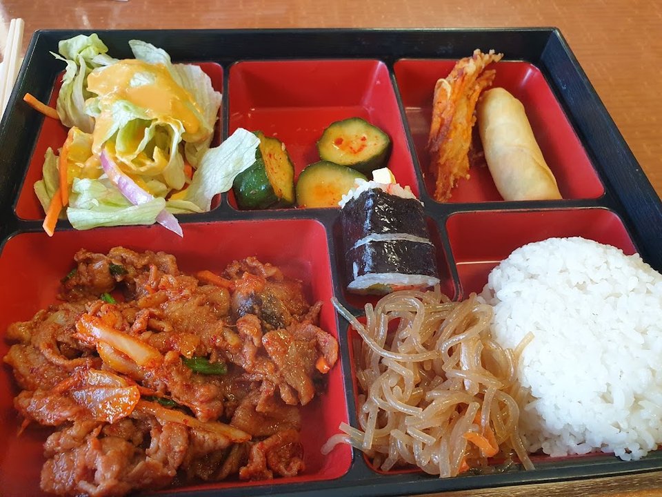 Lunch Box with Spicy Pork
